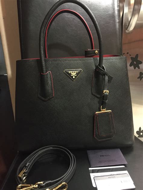 prada double pochette|authentic Prada bags cheap.